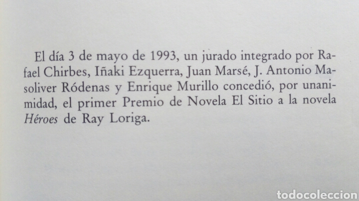 Libros de segunda mano: H&eacute;roes. Ray Loriga. - Foto 3