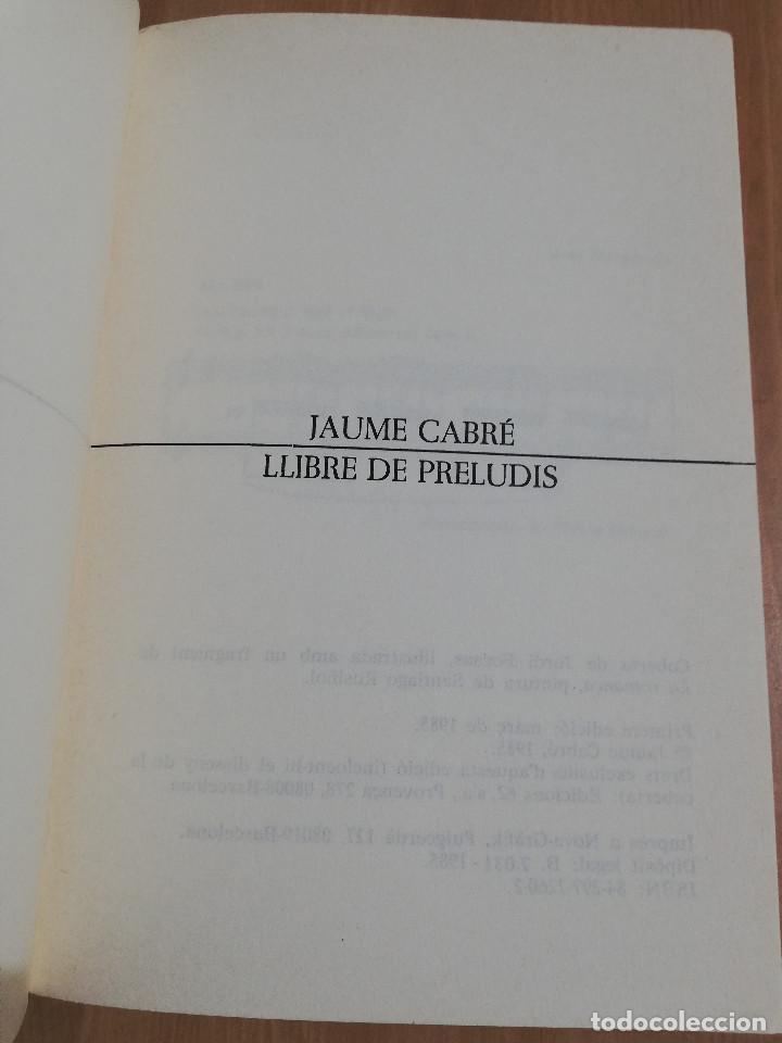 Libros de segunda mano: LLIBRE DE PRELUDIS (JAUME CABR&Eacute;) - Foto 2
