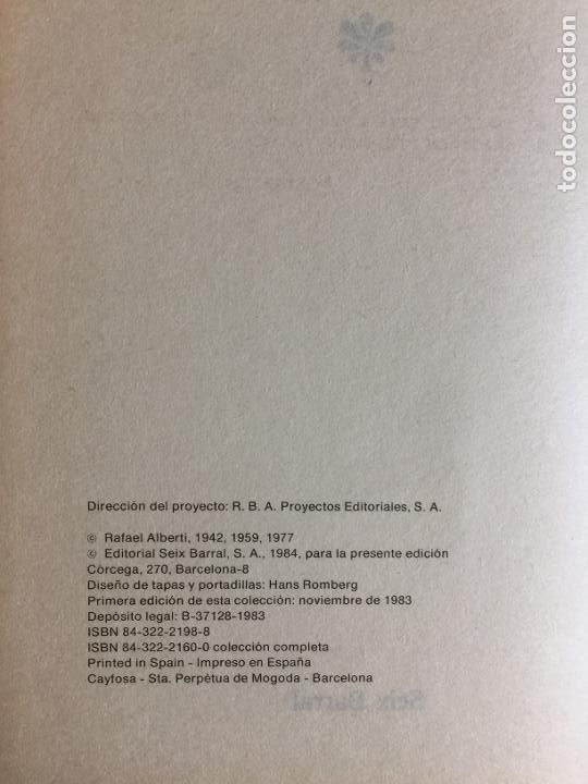 Libros de segunda mano: La arboleda perdida - Rafael Alberti - Foto 2