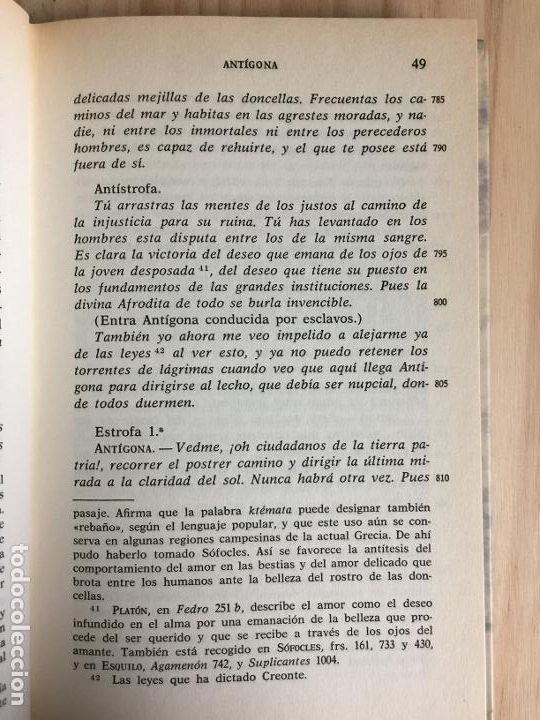 Libros de segunda mano: Ant&iacute;gona. Edipo Rey. Electra. Edipo en Colono. - S&oacute;focles - Foto 4