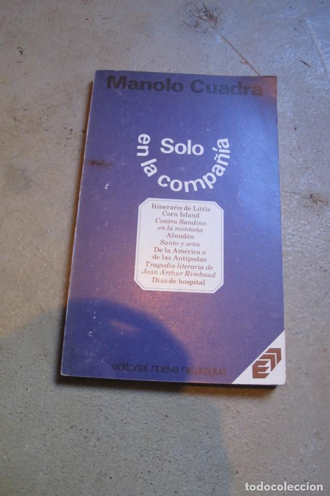 Livros em segunda m&atilde;o: SOLO EN LA COMPA&Ntilde;IA. MANOLO CUADRA
