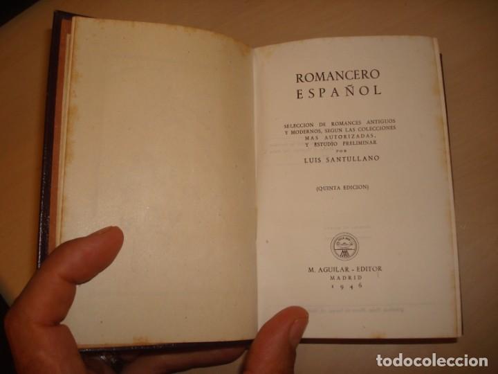 Libros de segunda mano: Romancero Espa&ntilde;ol. Aguilar. - Foto 4