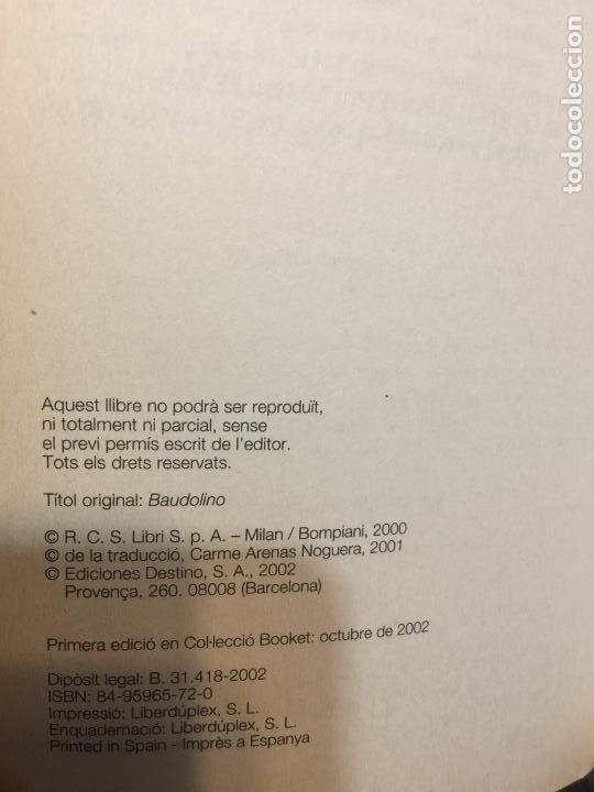 Libros de segunda mano: Baudolino - Umberto Eco - Foto 3