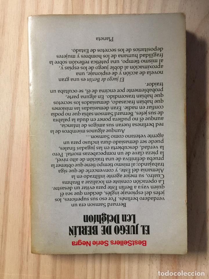 Libros de segunda mano: EL JUEGO DE BERLIN. - Len Deighton - Foto 2