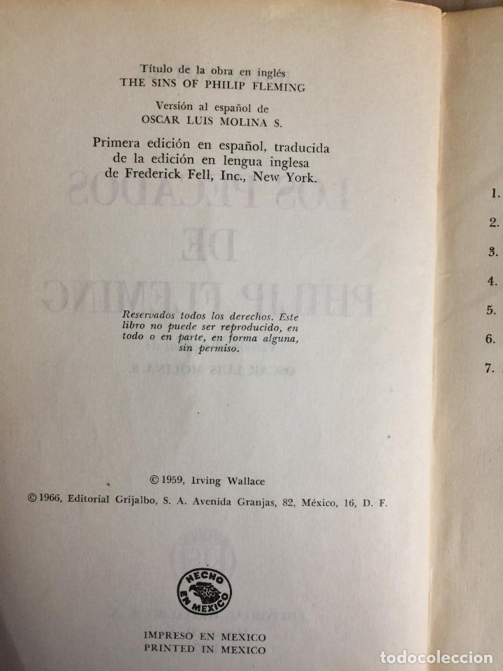 Libros de segunda mano: Los pecados de philip fleming - Irving Wallace - Foto 3