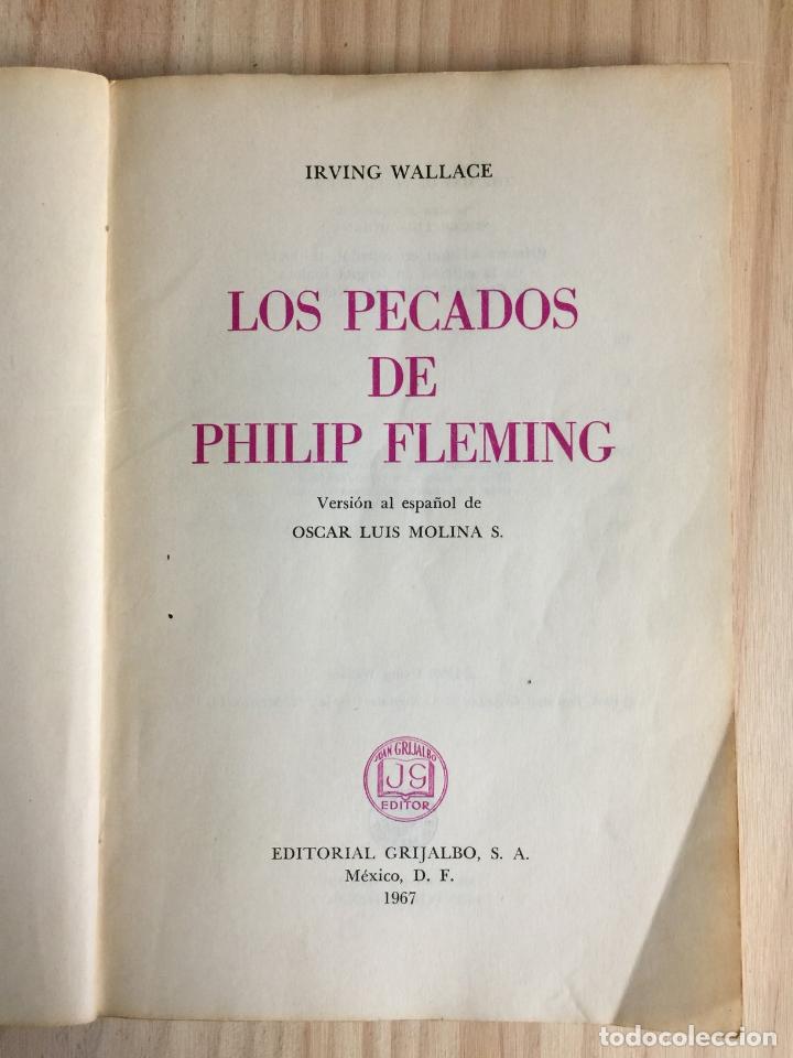 Libros de segunda mano: Los pecados de philip fleming - Irving Wallace - Foto 5