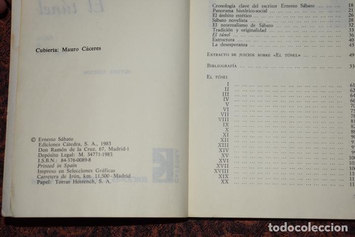 Libros de segunda mano: Libro El T&uacute;nel de Ernesto S&aacute;bato - Foto 2