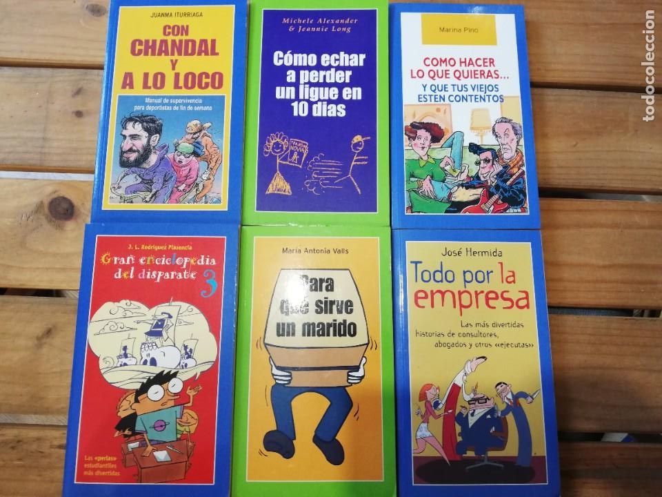 Lote 6 libros de humor.