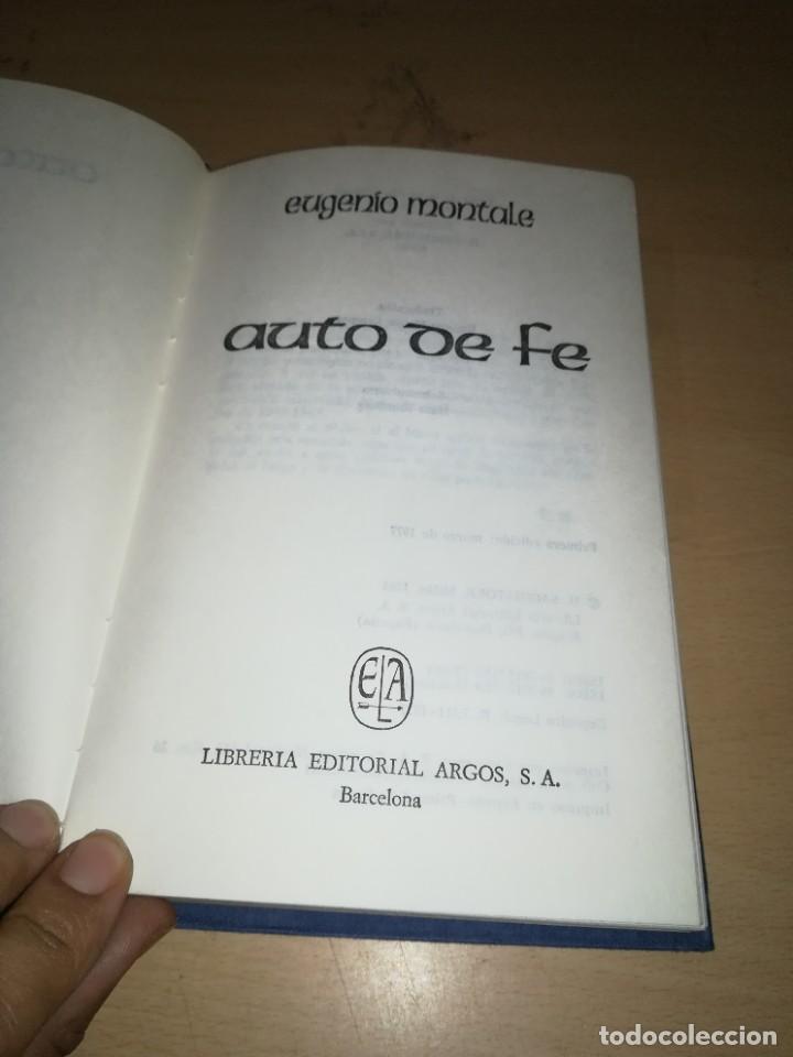 Libros de segunda mano: AUTO DE FE - EUGENIO MONTALE - ARGOS Y402 - Foto 3