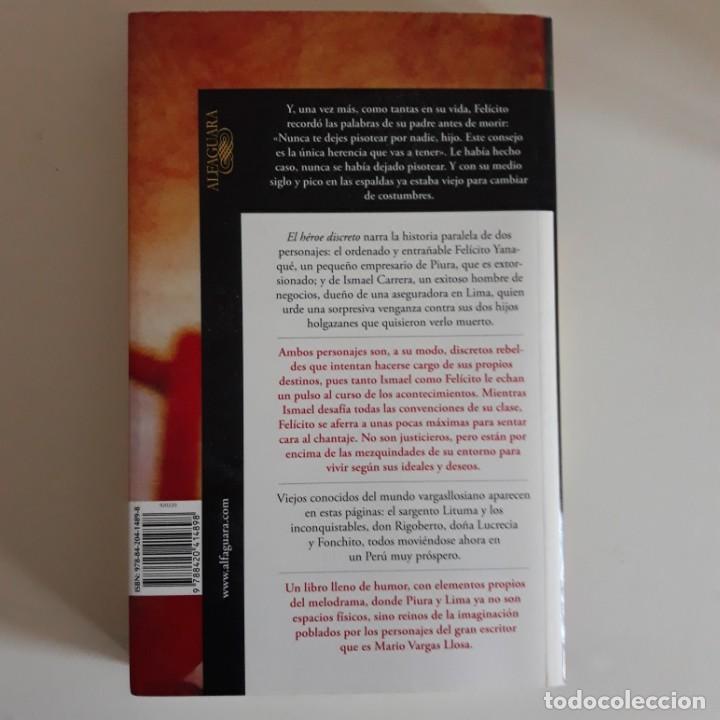 Libros de segunda mano: El heroe discreto.Mario Vargas Llosa. - Foto 2