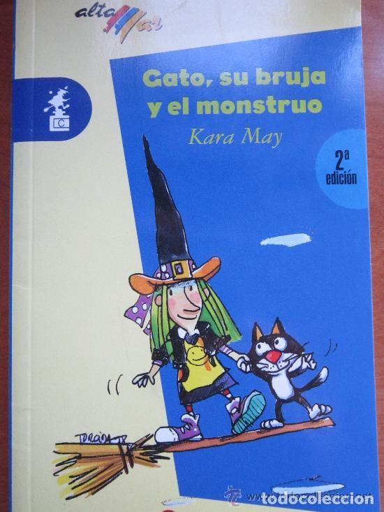 Libros de segunda mano: Gato, su bruja y el monstruo. Kara May - Foto 1