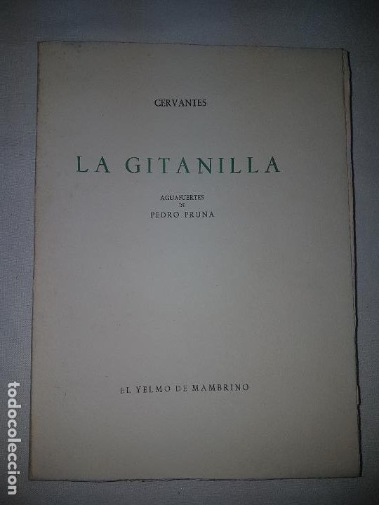 Libros de segunda mano: Cervantes - La Gitanilla. Aguafuertes De Pedro Pruna. - Foto 4