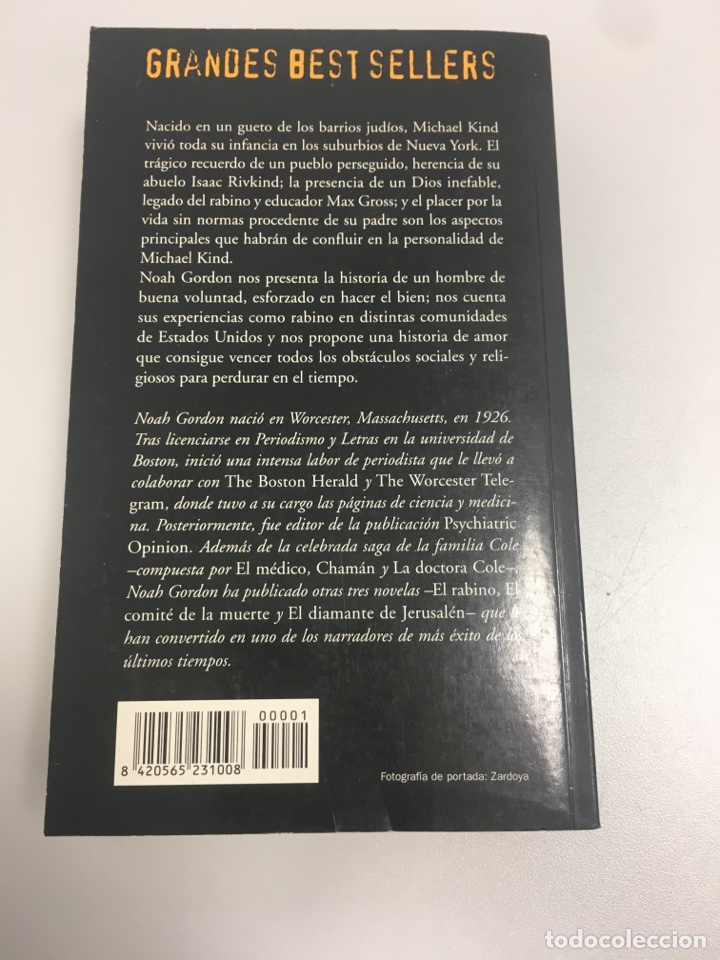 Libros de segunda mano: El rabino. Noah Gordon. - Foto 2