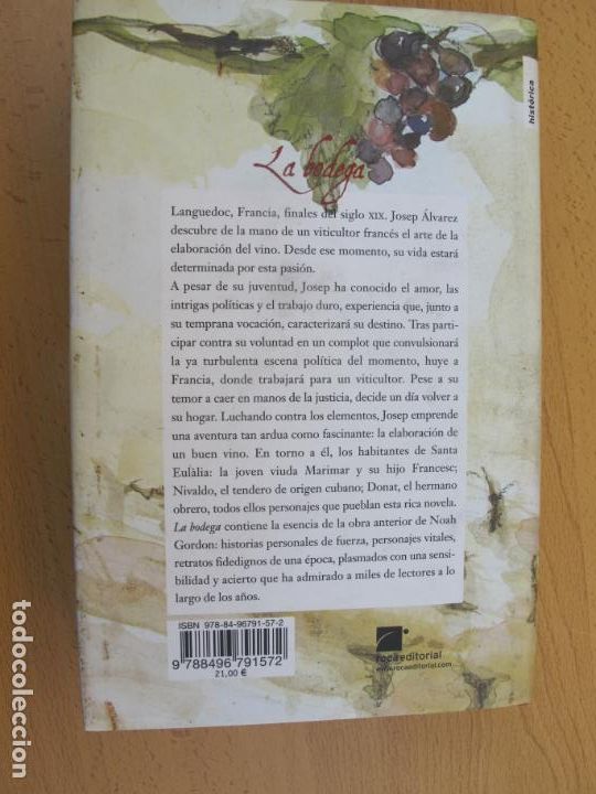 Libros de segunda mano: LA BODEGA.- NOAH GORDON.- ROCAEDITORIAL. 5&ordf; EDIC. 2007 - Foto 2