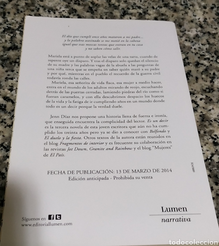 Libros de segunda mano: Es un decir Jenn D&iacute;az - Foto 2
