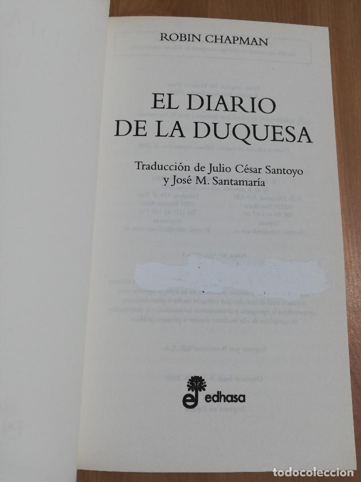 Libros de segunda mano: EL DIARIO DE LA DUQUESA (ROBIN CHAPMAN) - Foto 2