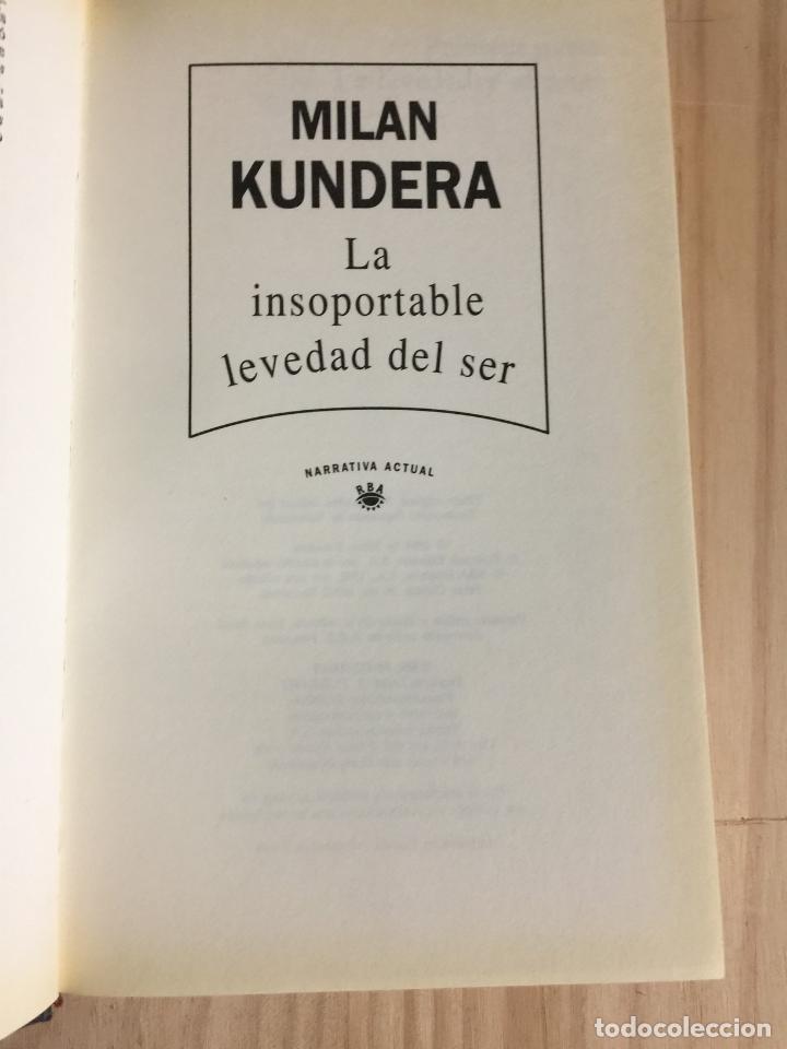 Libros de segunda mano: La insoportable levedad del ser - Milan Kundera - Foto 5