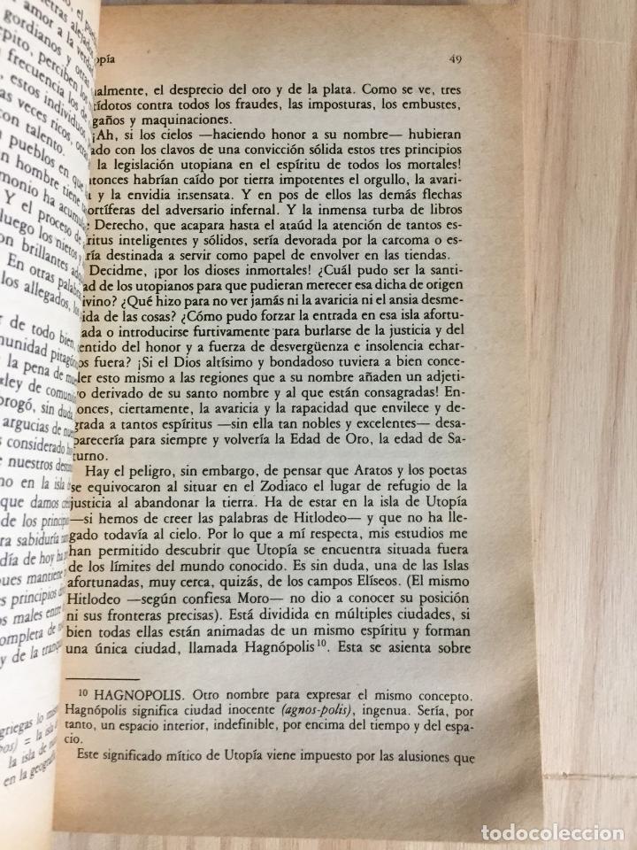 Libros de segunda mano: Utop&iacute;a - Tomas Moro - Foto 3