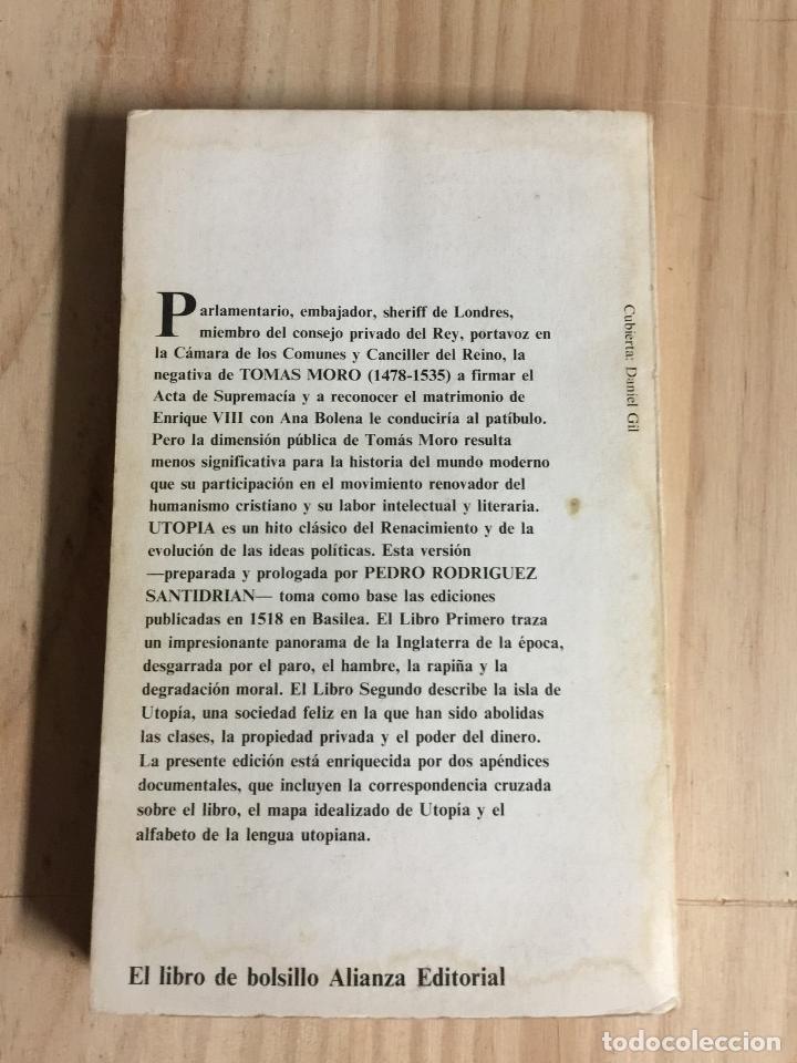 Libros de segunda mano: Utop&iacute;a - Tomas Moro - Foto 4