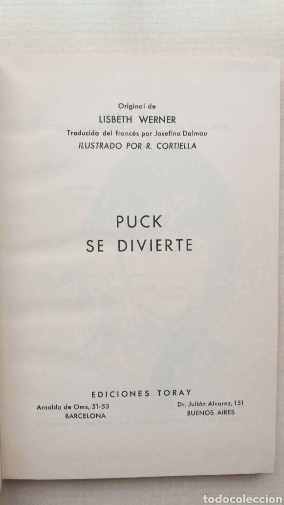 Libros de segunda mano: Puck se divierte. Lisbeth Werner. Ediciones Toray, Puck 10, 1972. - Foto 6