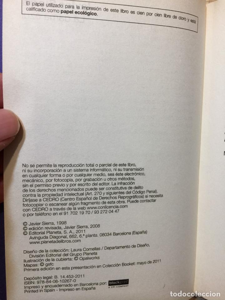 Libros de segunda mano: La dama azul - Javier Sierra - Foto 3
