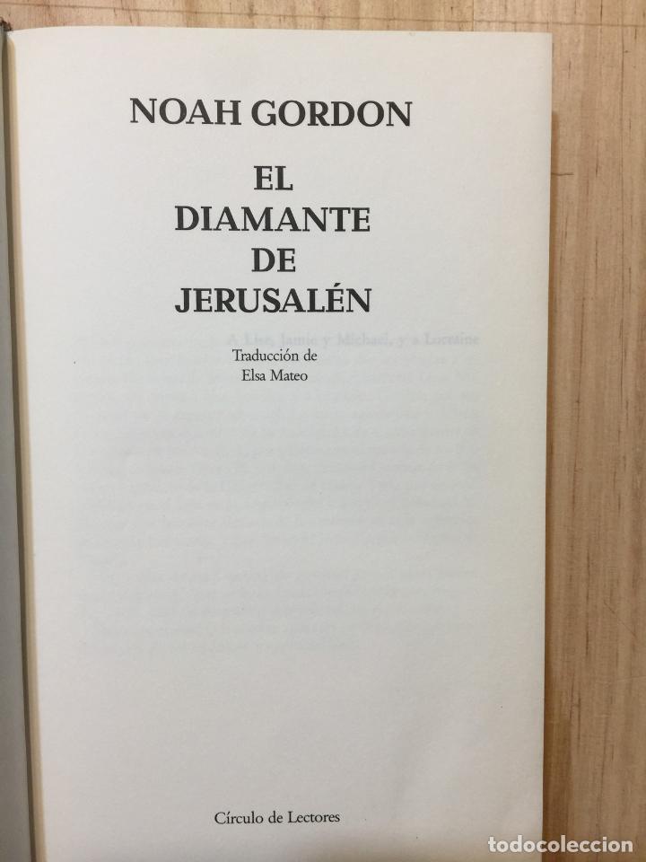 Libros de segunda mano: El diamante de Jerusal&eacute;n - Noah Gordon - Foto 4