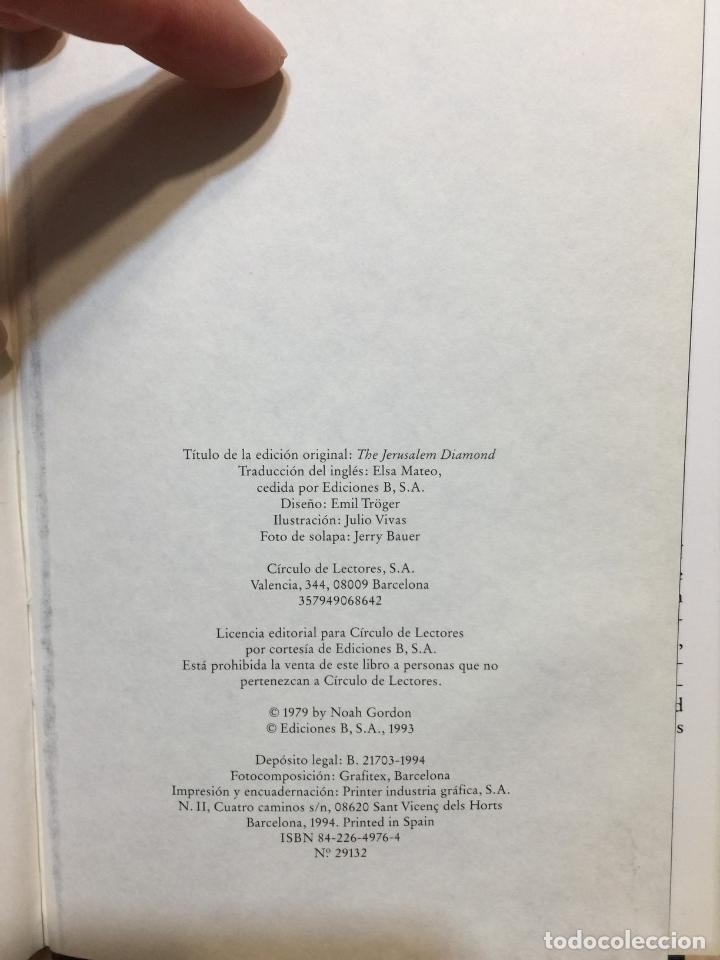 Libros de segunda mano: El diamante de Jerusal&eacute;n - Noah Gordon - Foto 5