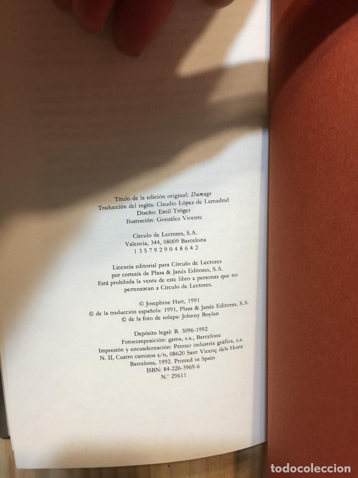 Libros de segunda mano: Destrucci&oacute;n - Josephine Hart - Foto 3