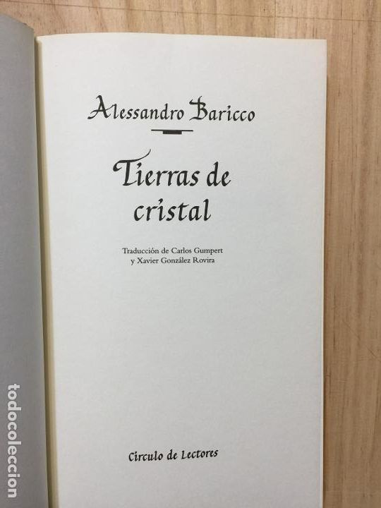 Libros de segunda mano: Tierras de cristal - Alessandro Baricco - Foto 4