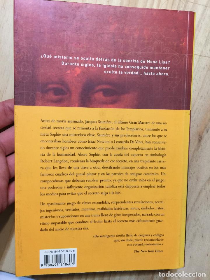 Libros de segunda mano: El c&oacute;digo Da Vinci - Dan Brown - Foto 2