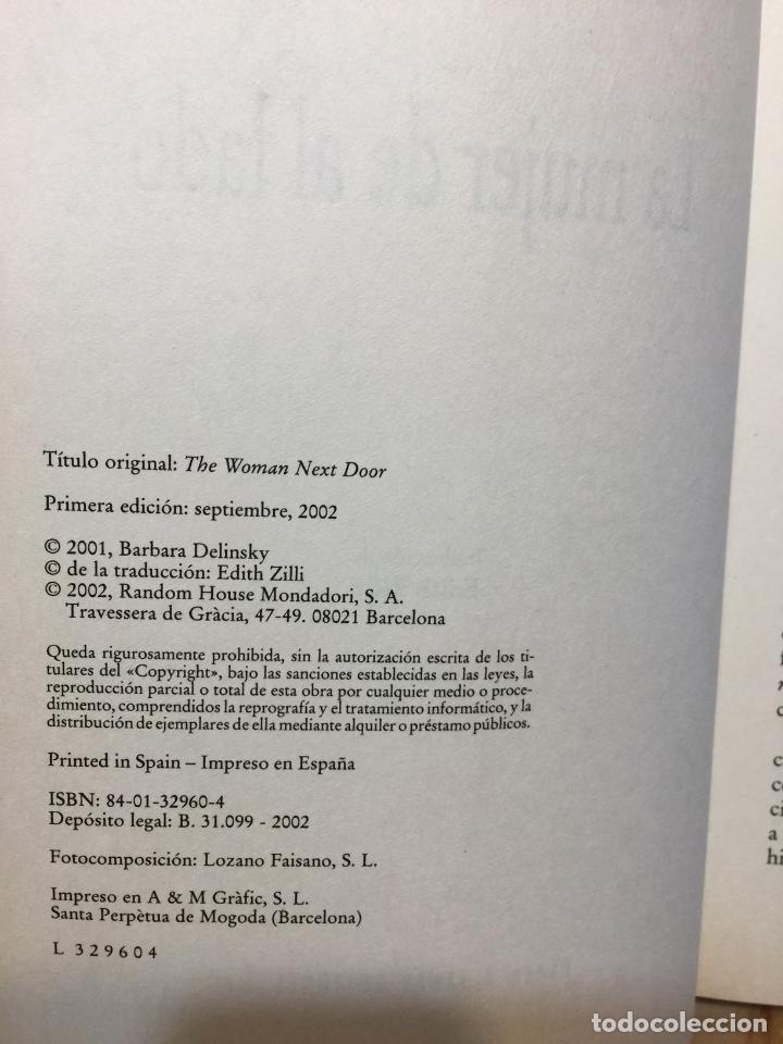Libros de segunda mano: La mujer de al lado - Barbara Delinsky - Foto 4