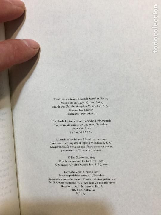 Libros de segunda mano: Falsa identidad - Lisa Scottoline - Foto 5