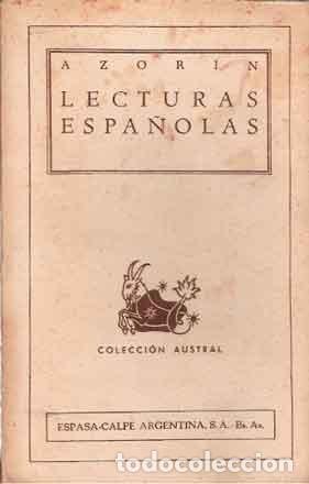 Libros de segunda mano: Azor&iacute;n - Lecturas espa&ntilde;olas - Foto 1