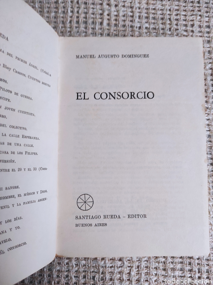 Libros de segunda mano: MANUEL AUGUSTO DOMINGUEZ / EL CONSORCIO - Foto 2