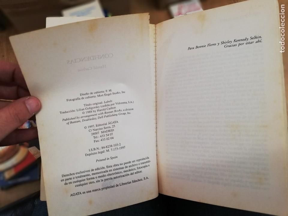 Libros de segunda mano: CONFIDENCIAS. HAROLD CARLTON - Foto 2