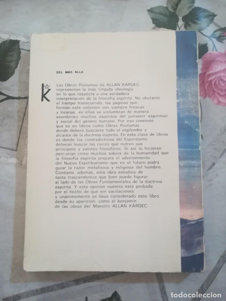 Libros de segunda mano: Obras p&oacute;stumas - Allan Kardec - Foto 2
