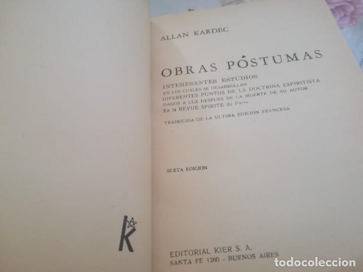 Libros de segunda mano: Obras p&oacute;stumas - Allan Kardec - Foto 4