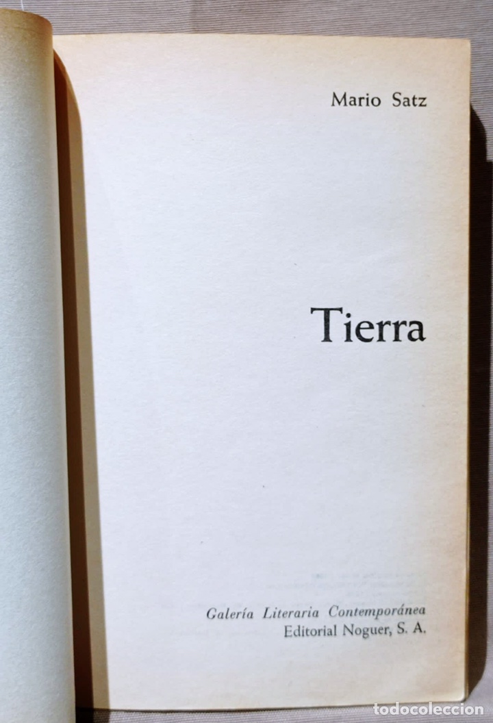 Libros de segunda mano: Tierra. Mario Satz. - Foto 2