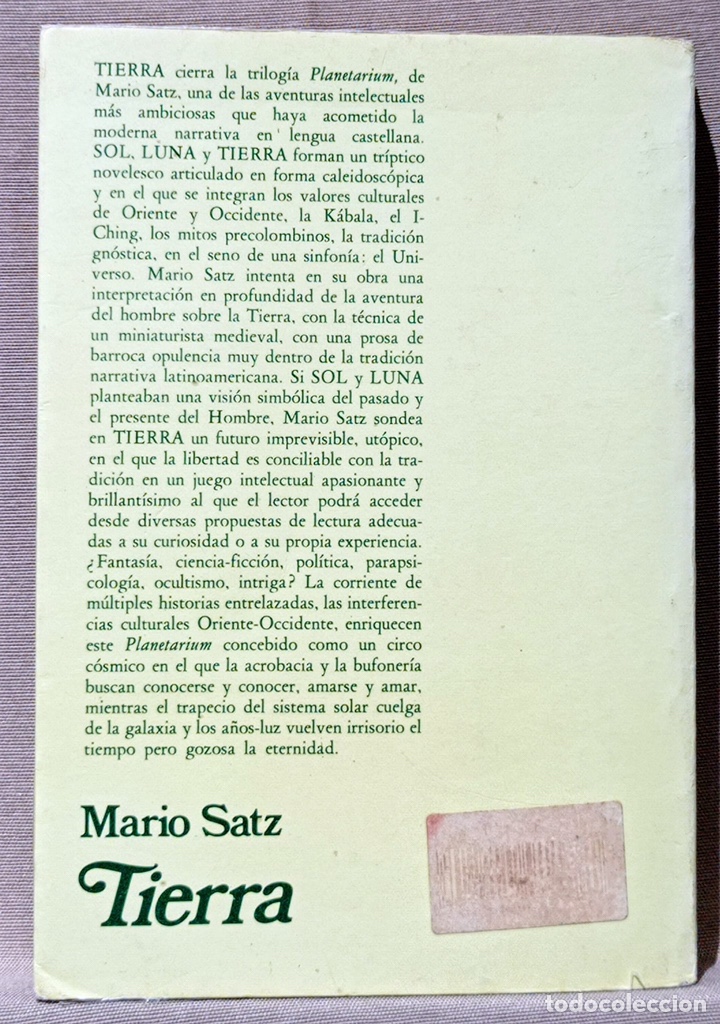 Libros de segunda mano: Tierra. Mario Satz. - Foto 3