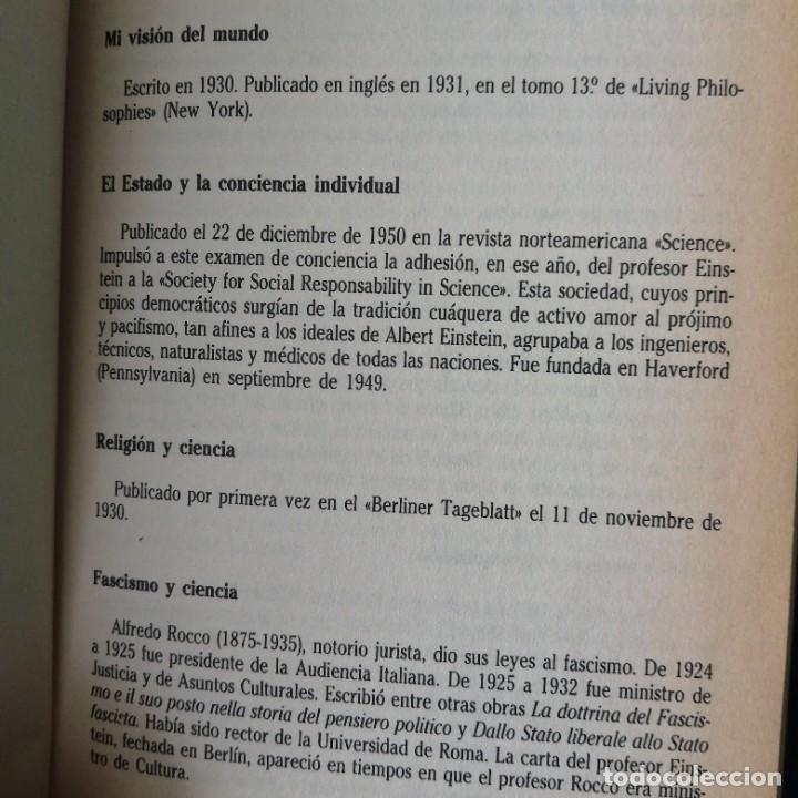 Libros de segunda mano: Libro de ALBERT EINSTEIN MI VISION DEL MUNDO - Foto 4