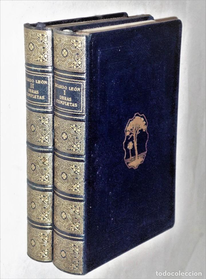 Libros de segunda mano: OBRAS COMPLETAS DE RICARDO LE&Oacute;N. 2 TOMOS - Foto 1