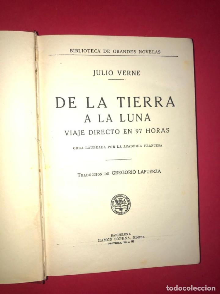 Libros de segunda mano: Novela &rdquo;De la Tierra a la Luna&rdquo; - Foto 2