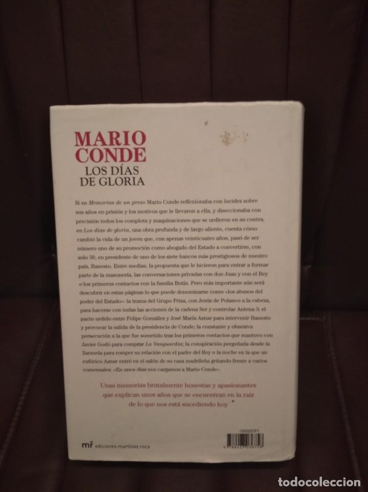 Libros de segunda mano: Mario Conde - Los d&iacute;as de gloria - Foto 2