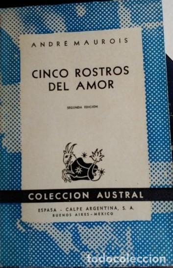 Libros de segunda mano: CINCO ROSTROS DEL AMOR. - MAUROIS, Andre. - Foto 1