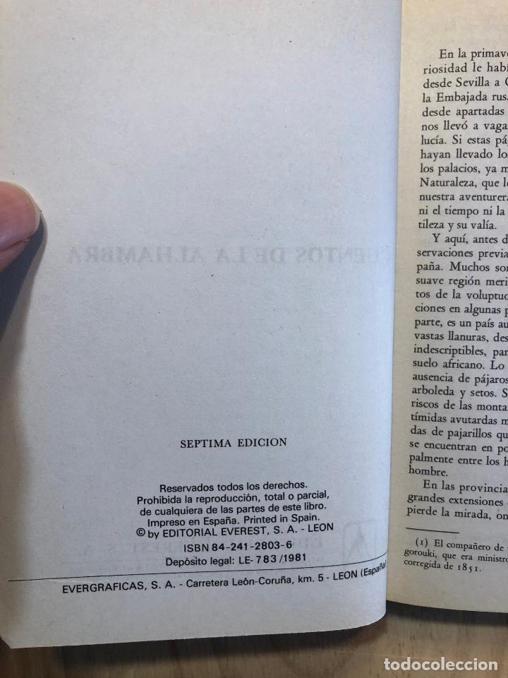 Libros de segunda mano: Cuentos de la Alhambra - Washington Irving - Foto 3