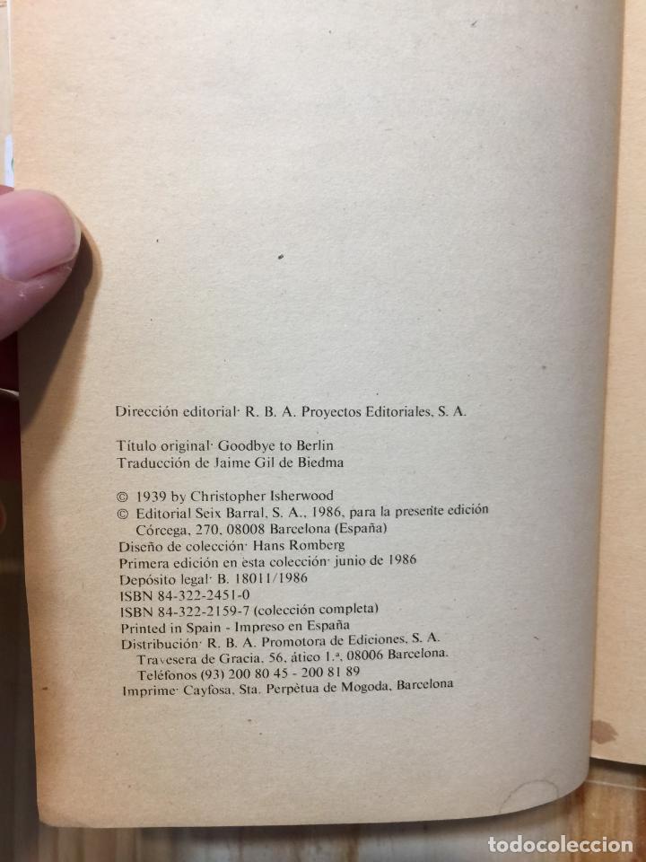 Libros de segunda mano: Adi&oacute;s a Berl&iacute;n - Christopher Isherwood - Foto 3