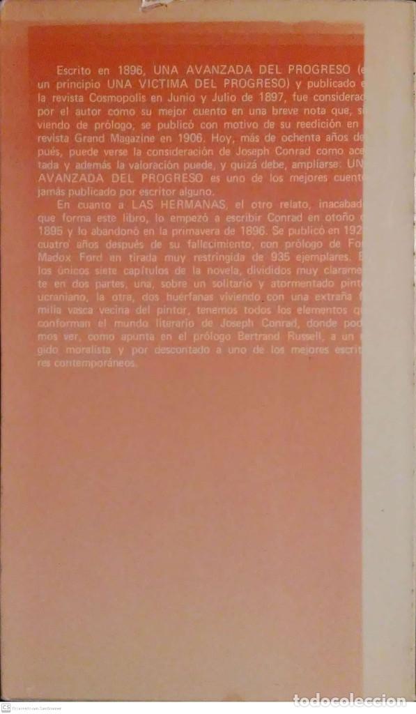 Libros de segunda mano: Una avanzada del progreso. Joseph Conrad. Laertes.1&ordf;Edici&oacute;n. 1979. - Foto 2
