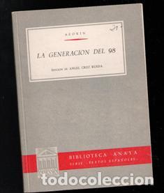 Libros de segunda mano: La generaci&oacute;n del 98, Azor&iacute;n - Foto 1