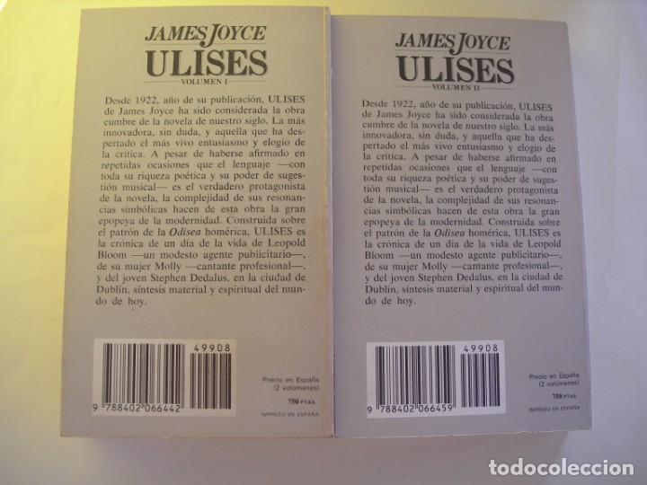 Libros de segunda mano: ULISES JAMES JOYCE 2 TOMOS - Foto 2