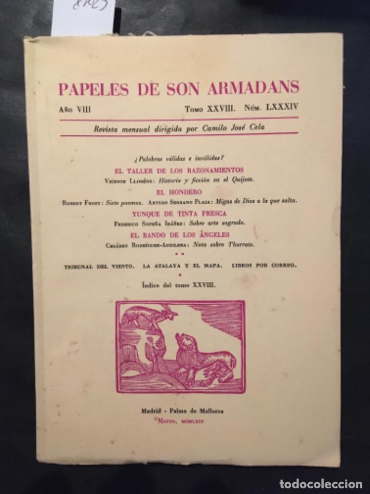 Libros de segunda mano: PAPELES DE SON ARMADANS, A&Ntilde;O VIII, TOMO XXVIII, NUMERO LXXXIV, MARZO 1963